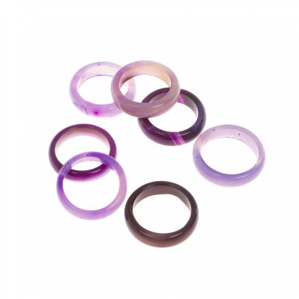 Подставка под шар фиолетовый агат 2,2-2,4 см 130005