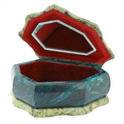 Шкатулка &amp;quot;Ракушка&amp;quot; змеевик 14x10x8 см