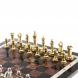 Шахматы из камня &amp;quot;Стаунтон&amp;quot; доска 40х40 см лемезит фигуры металл 124546