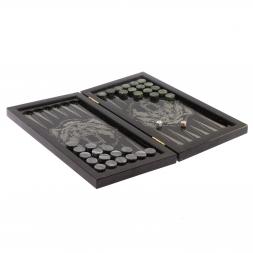 Нарды из камня с гравировкой &amp;quot;Медведь&amp;quot;