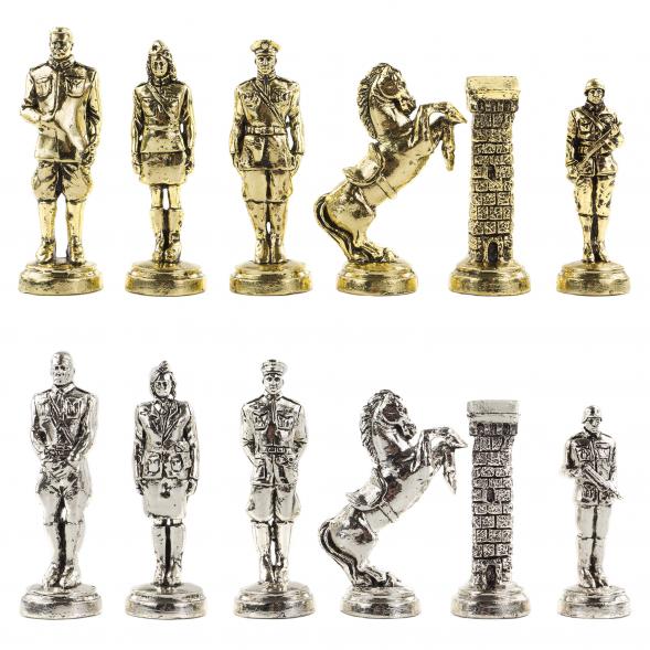 Подарочные шахматы &amp;quot;Великая Отечественная война&amp;quot; доска 44х44 см камень мрамор 120691