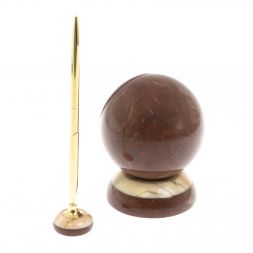 Часы &amp;quot;Шар Антисресс&amp;quot; из лемезита с ручкой