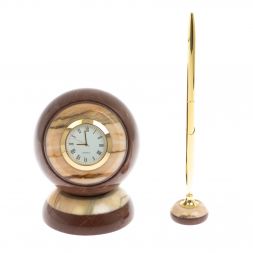 Часы &amp;quot;Шар Антисресс&amp;quot; из лемезита с ручкой