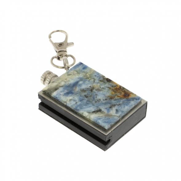 Брелок огниво &amp;quot;Вечная спичка&amp;quot; с накладкой из камня кианит 2,8х1,3х5 см 129617