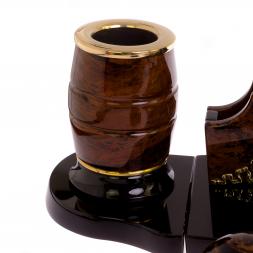 Письменный набор "Губернатор" из обсидиана