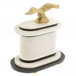 Часы "Орел" мрамор бронза