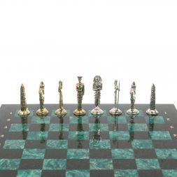 Шахматы сувенирные &amp;quot;Древний Египет&amp;quot; доска 40х40 см шабровский змеевик