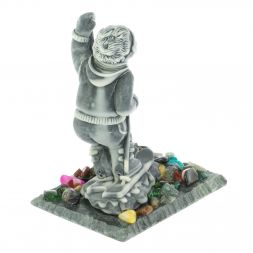 Сувенир &amp;quot; Горнолыжник&amp;quot; из мрамолита