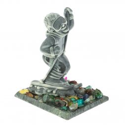 Сувенир &amp;quot; Горнолыжник&amp;quot; из мрамолита