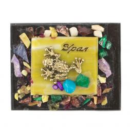 Магнит с лягушкой &amp;quot;Урал&amp;quot; змеевик