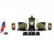 Настольный набор с символикой России камень змеевик 113259
