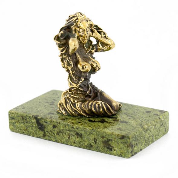 Сувенир статуэтка знак зодиака &amp;quot;Дева&amp;quot; из бронзы и камня 116091