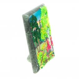 Настольное панно из камня &amp;quot;Лето&amp;quot; 7,5х10 см