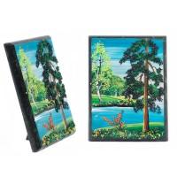 Настольное панно из камня &amp;quot;Лето&amp;quot; 7,5х10 см