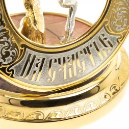 Сувенир &amp;quot;Подкова на счастье&amp;quot; яшма Златоуст