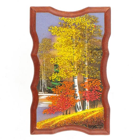 Панно прямоугольное &amp;quot;Осень&amp;quot; 18х12 см каменная крошка 119517