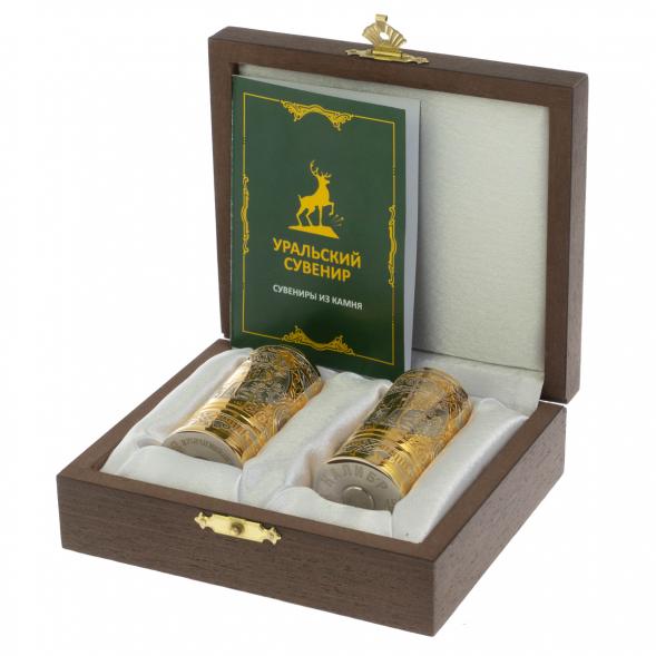 Набор из двух стопок &amp;quot;Лось&amp;quot; 40 мл Златоуст 129547