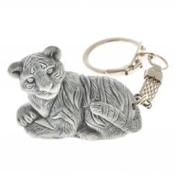Брелок &amp;quot;Тигр маленький лежит&amp;quot; из мрамолита