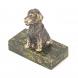Статуэтка &amp;quot;Собачка малая №7&amp;quot; из бронзы и змеевика 118755