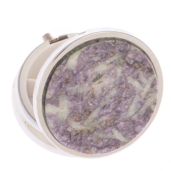 Таблетница на 3 отделения камень лепидолит серебро 125747