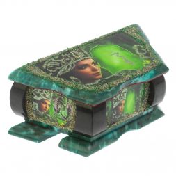 Шкатулка с иллюстрацией &amp;quot;Хозяйка медной горы&amp;quot; из змеевика 20х10х8 см