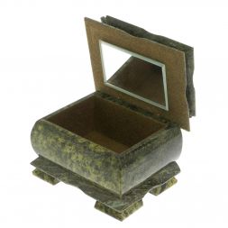 Шкатулка "Оригинал" из змеевика 11,5х8,5х8,5 см