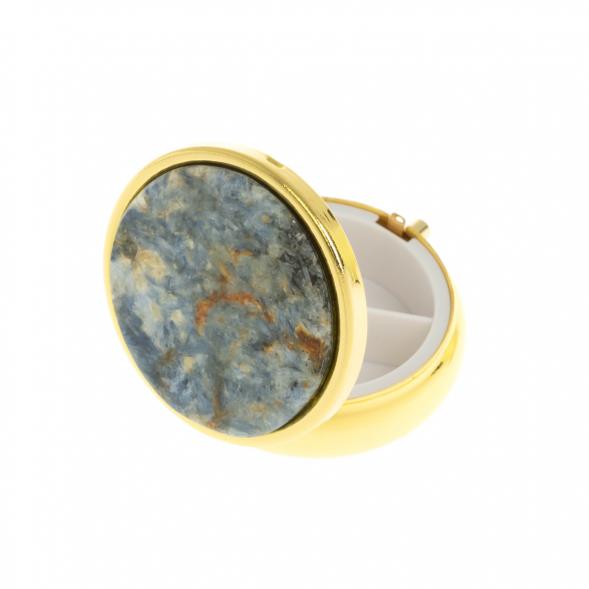 Таблетница на 3 отделения кианит цвет золото 129621