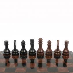 Шахматы &amp;quot; Традиционные&amp;quot; змеевик, лемезит 40х40 см