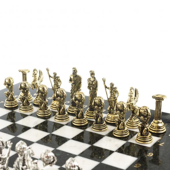 Шахматы &amp;quot;Атлас&amp;quot; доска 28х28 см из камня мрамор 122696