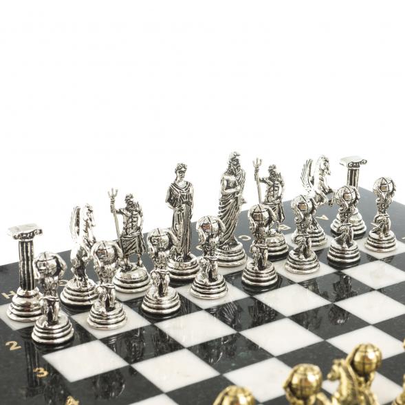 Шахматы &amp;quot;Атлас&amp;quot; доска 28х28 см из камня мрамор 122696