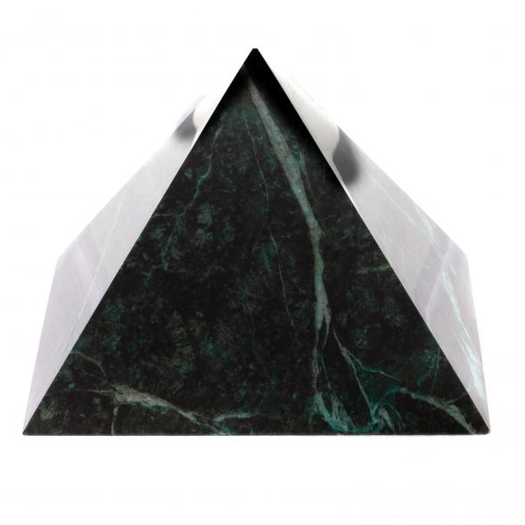 Пирамида 11,5х11,5х7,8 см камень змеевик 124681