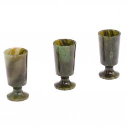 Рюмка на ножке из нефрита 40 мл 4х8 см