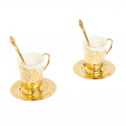Кофейный набор "Орнамент" на 2 персоны 170 мл Златоуст