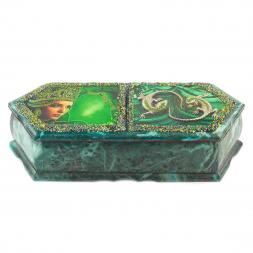 Шкатулка &amp;quot;Хозяйка медной горы и ящерицы&amp;quot; 29,5х12х8 см