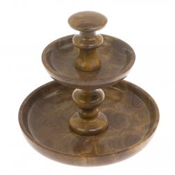 Ваза для фруктов из рифейского мрамора 17х17х15,5 см