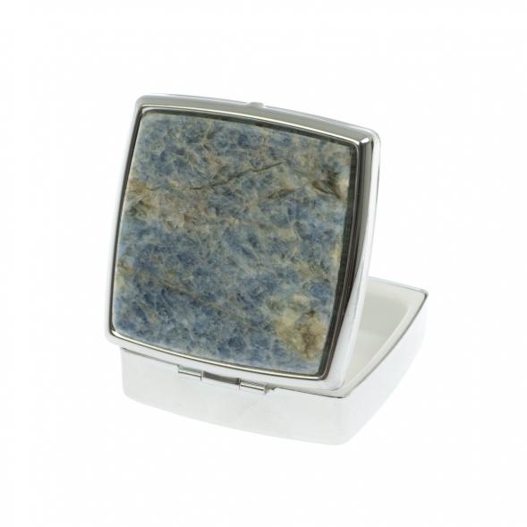 Таблетница на 2 отделения камень кианит 129622