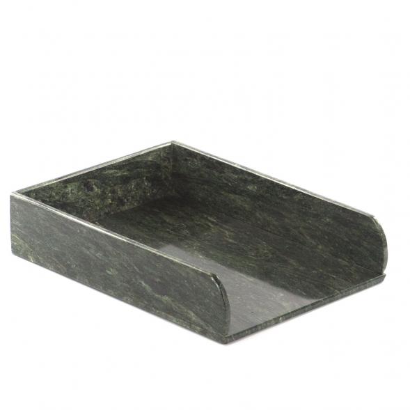 Лоток для бумаг А4 змеевик темный 123256