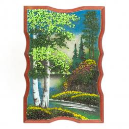 Панно прямоугольное "Лето" 22х15 см каменная крошка