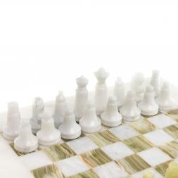 Шахматы "Сувенирные" доска 20х20 см оникс мрамор