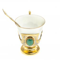 Кофейная чашка &amp;quot;Малахитовая&amp;quot; 200 мл Златоуст