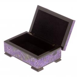 Шкатулка из чароита 11х7х4,5 см