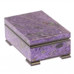 Шкатулка из чароита 11х7х4,5 см