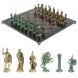 Шахматы &amp;quot;Римские войны&amp;quot; фигуры бронза / патина 44х44 см лемезит 128379