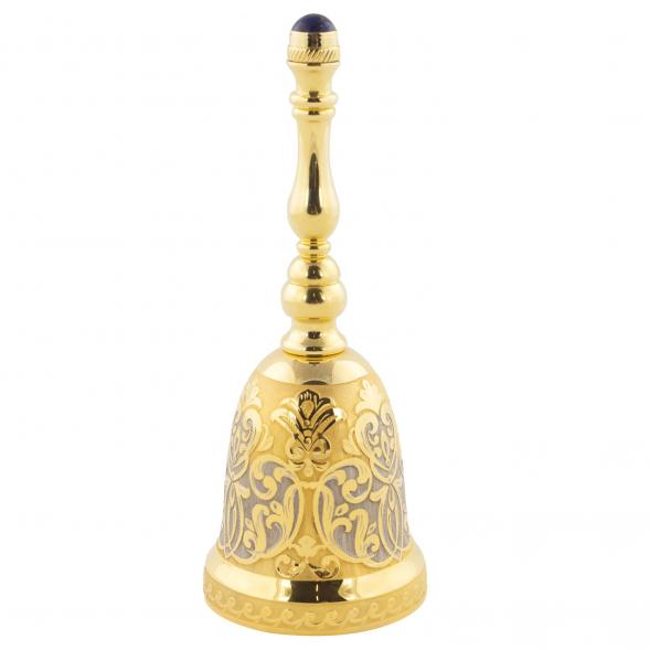 Колокольчик металлический &amp;quot;Лазурит&amp;quot; в подарочном футляре Златоуст 121016