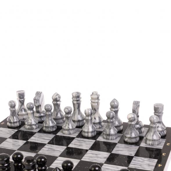 Шахматный набор 3 в 1 &amp;quot;Ящерица&amp;quot; мрамор, гранит с гравировкой 126803