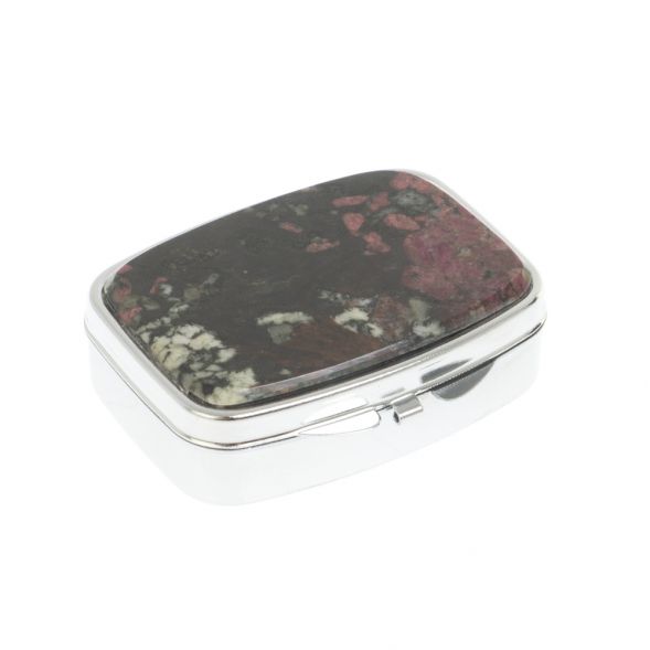 Таблетница на 2 отделения эвдиалит цвет серебро 127190