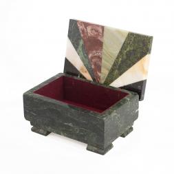 Шкатулка с мозаикой 12х8,5х6,5 см