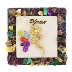 Магнит с ящерицей "Урал" змеевик