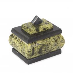 Шкатулка для украшений змеевик 7х5,5х7 см