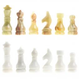 Шахматы "Битва" доска 25х25 см оникс мрамор